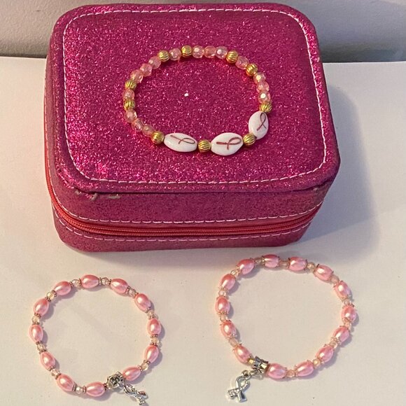 NEW Pink Sparkle Jewelry case - Picture 2 of 5